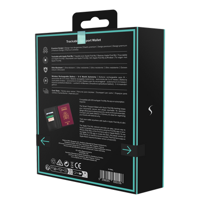Scapade AirPass – Porte-passeport connecté avec Apple Find My