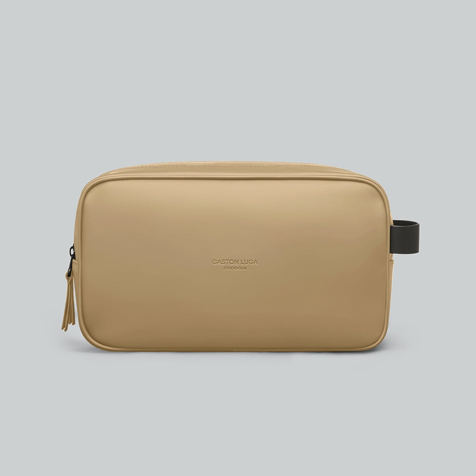 Spläsh Toiletry Double Zipped Bag – Latte | Gaston Luga