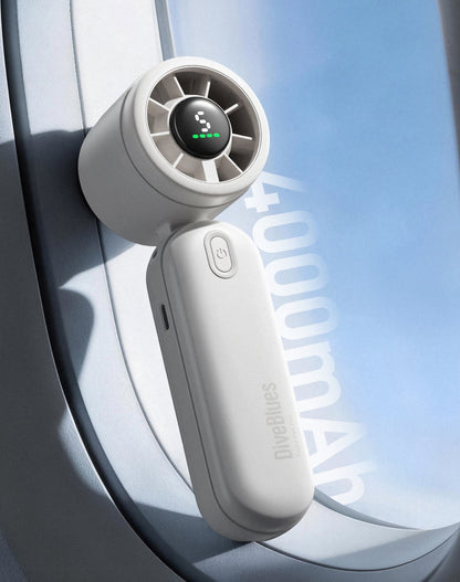 Diveblues iTurbo – Ventilateur portable haute performance Blanc