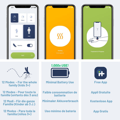 Heat it® Lightning (iPhone 6s à 14) - Soulagement des démangeaisons par chaleur
