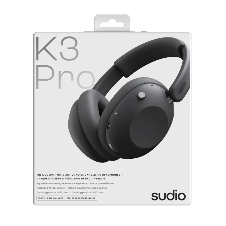 Sudio K3 Pro – Casque Bluetooth à réduction de bruit active hybride Description courte